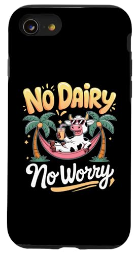 Hülle für iPhone SE (2020) / 7 / 8 No Dairy No Worry Milch Milch Allergie Laktoseintoleranz von Lactose Intolerance Awareness Gifts