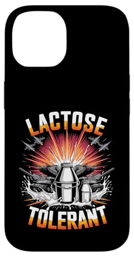 Hülle für iPhone 14 Laktosetolerant Lustig Milch Humor Awesome Retro Vintage von Lactose Tolerant Funny Pro Dairy Cow Milk Drinker