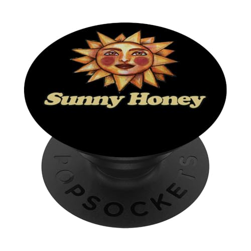 Sonniger Honig Illustration Sonne Sonnenschein PopSockets Klebender PopGrip von Lacy Chenault