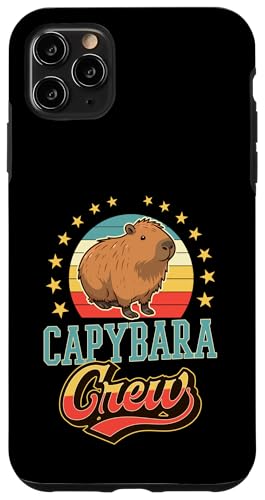 Hülle für iPhone 11 Pro Max Capybara Crew Matching Gruppenmannschaft von Laidback Capybara Merch With a Wholesome Aesthetic