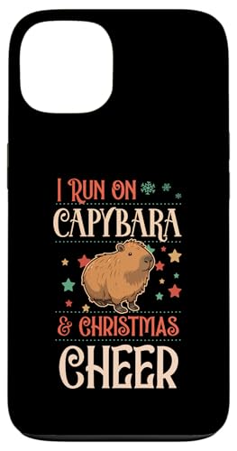 Hülle für iPhone 13 Ich laufe auf Capybara und Christmas Cheer, passendes X-Mas Squad von Laidback Capybara Merch With a Wholesome Aesthetic