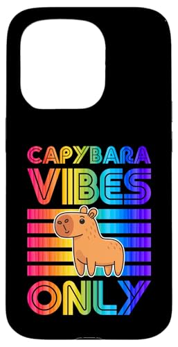 Hülle für iPhone 15 Pro Capybara Vibes Nur Capybara Love im Retro-Stil von Laidback Capybara Merch With a Wholesome Aesthetic