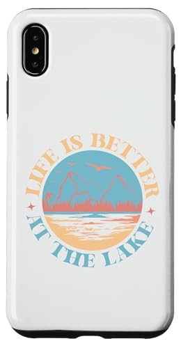 Hülle für iPhone XS Max Am See ist das Leben besser: Sommerreisen, Berge, Natur von Lake Outdoors Boating Fishing Summer Vacation Tees