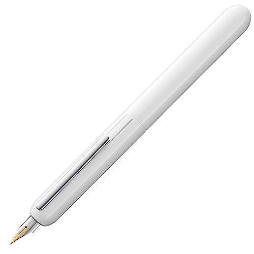 LAMY 1228088 dialog 3 Füllhalter 74 – faszinierender Füller im glanzweißen Lack-Finish mit Drehmechanik und mit voll versenkbarer, partiell platinierter 14 kt - Goldfeder – Federstärke F LAMY 1228088 dialog 3 Füllhalter 74 – faszinierender Füller im glanzweißen Lack-Finish mit Drehmechanik und mit voll versenkbarer, partiell platinierter 14 kt - Goldfeder – Federstärke F von Lamy