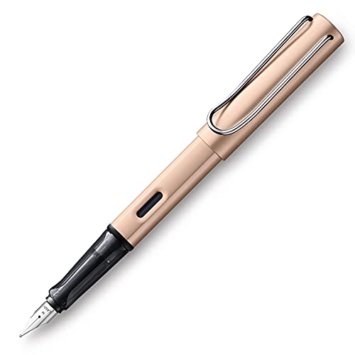 LAMY 1235653 AL-star Füllhalter 50 – Füller aus Aluminium in der Farbe Cosmic mit transparentem Griffstück und Stahlfeder – Federstärke M von Lamy