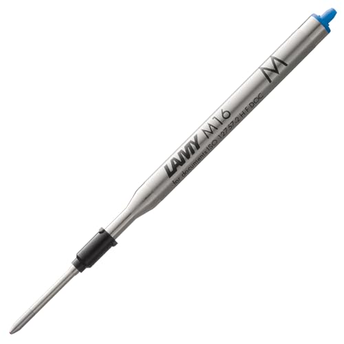 LAMY M16 Kugelschreiber-Großraummine aus Metall - Original Ersatzmine für alle Lamy Kugelschreiber Modelle - dokumentenecht - Strichbreite Mittel in Tintenfarbe blau LAMY M16 Kugelschreiber-Großraummine aus Metall - Original Ersatzmine für alle Lamy Kugelschreiber Modelle - dokumentenecht - Strichbreite Mittel in Tintenfarbe blau von Lamy