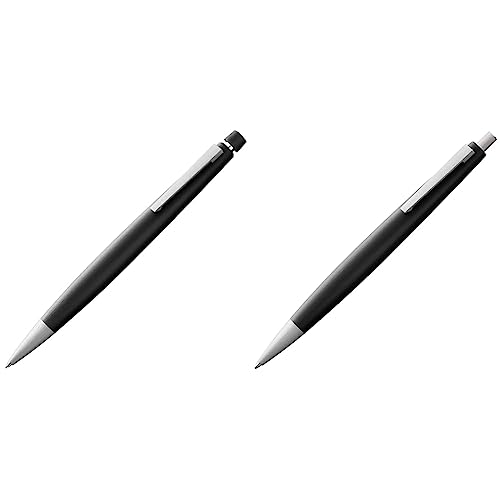 Lamy 2000 Druckbleistift 101 – Bleistift in der Farbe Schwarz & 2000 Kugelschreiber 201 – Kuli aus Polycarbonat und Edelstahl von Lamy