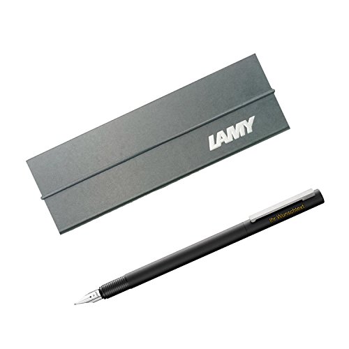 Lamy Füllhalter cp1 black Modell 056, Feder B, inkl. Laser-Gravur, Farbe mattschwarz von Lamy