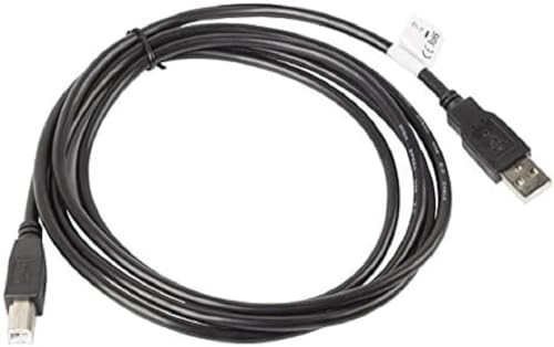 Lanberg CA-USBA-10CC-0018-BK USB 2.0 A-Stecker auf USB 2.0 B-Stecker Kabel, 1,8m schwarz von Lanberg