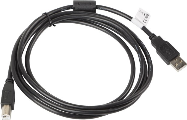 Lanberg CA-USBA-11CC-0018-BK USB Kabel 1,8 m 2.0 USB B Schwarz (CA-USBA-11CC-0018-BK) von Lanberg