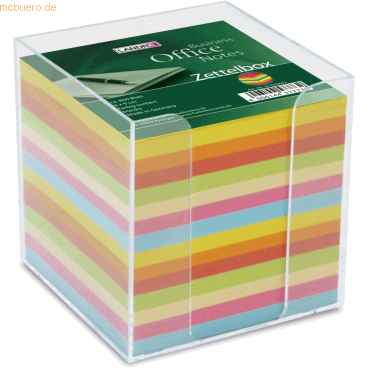 Landre Zettelbox 9,5x9,5x9,5 cm ca. 800 Blatt bunt von Landre