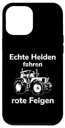 Hülle für iPhone 15 Plus Trecker Traktor Landwirt Bauer Helden fahren rote Felgen von Landwirt T-Shirts und Bekleidung Bauer nordishland