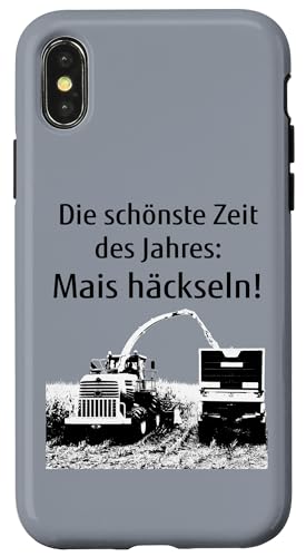 Hülle für iPhone X/XS Mais häckseln Landwirt Bauer Mais-Ernte Häcksler Traktor von Landwirt T-Shirts und Bekleidung Bauer nordishland