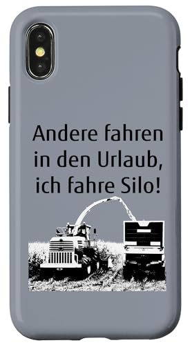 Hülle für iPhone X/XS Mais häckseln Silo fahren Landwirt Bauer Häcksler Mais-Ernte von Landwirt T-Shirts und Bekleidung Bauer nordishland