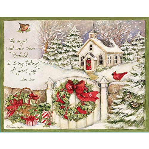 Lang "Gifts of Christmas Weihnachtskarten von Susan Winget, 18 Karten mit 19 Umschlägen und schönem Urlaubsbild, perfekt zum Verbreiten von Cheer, 13,7 x 17,5 cm (1004676), Medium von Lang