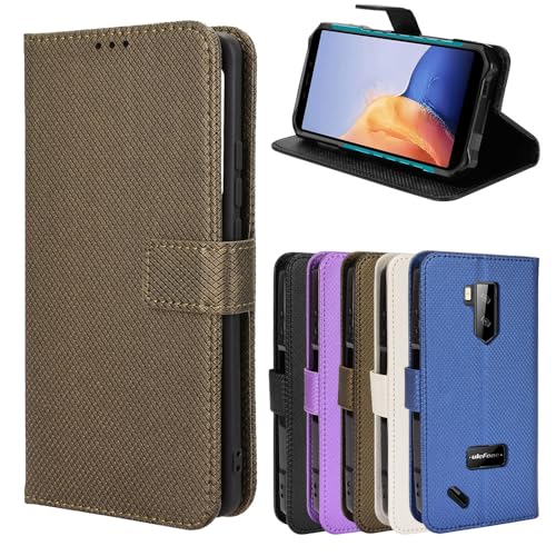 Lankashi Premium Flip Magnetic Leder Tasche Hülle Gel TPU Silikon Case Für Samsung Galaxy A34 5G Ledertasche Handy Tasche Schutzhülle Cover Etui Braun von Lankashi