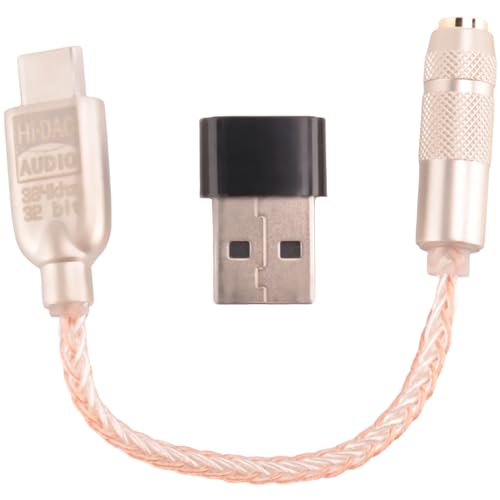 Lanko Typ C Bis 3,5 Buchse ALC5686 Chip HiFi Digital Audio Decodierung DAC Sound Karte KopfhöRer Audio Kabel (USB Header) von Lanko