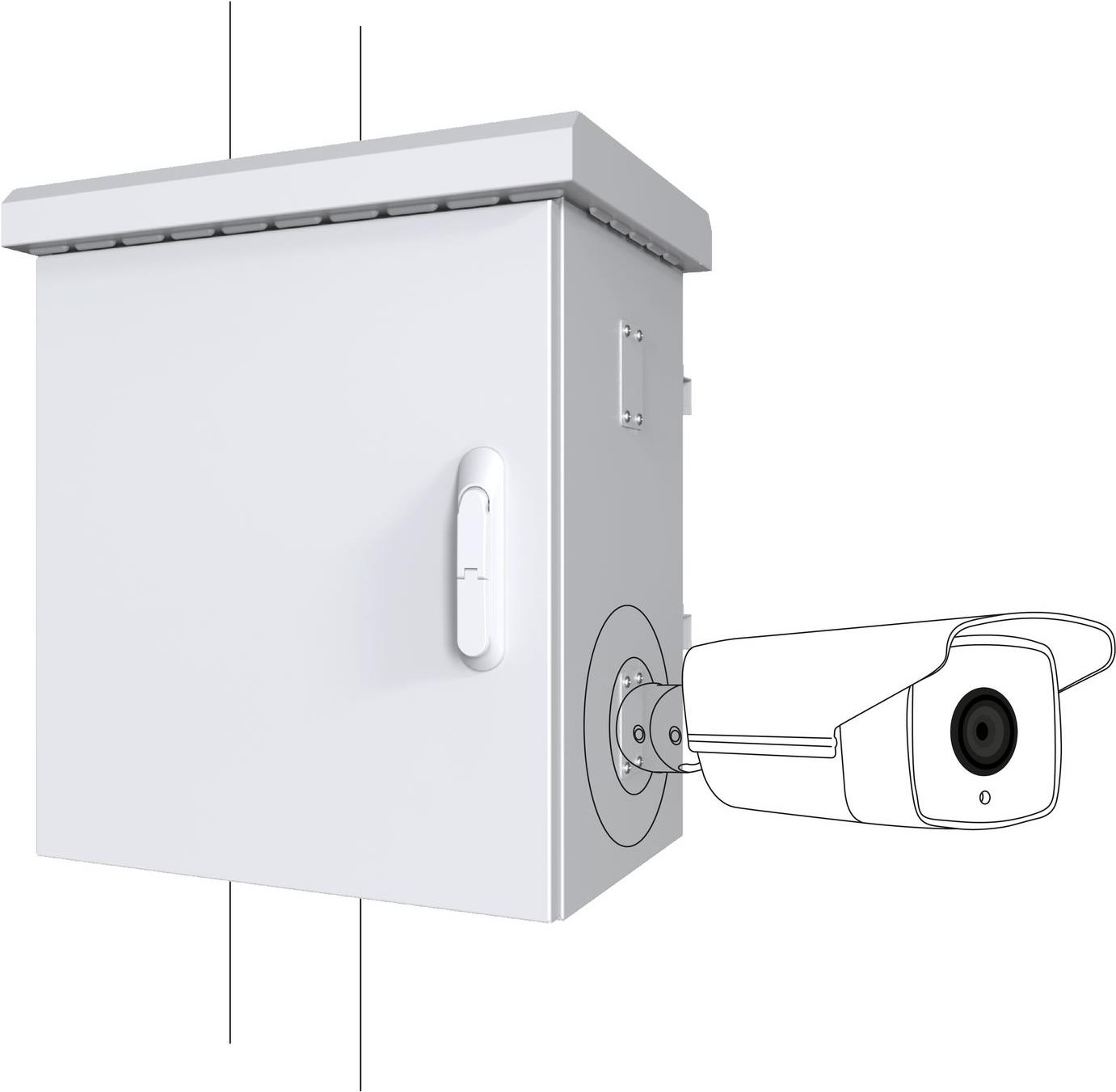 Lanview RCCTV004. Rack-Kapazit�t: 0U, Internationale Schutzart (IP-Code): IP66. Gewicht: 23,5 kg. Produktfarbe: Wei� (RCCTV004) von Lanview