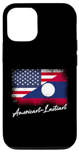 Hülle für iPhone 12/12 Pro Amerikanisch-laotische Amerika Laos Flagge Amerikanische Laotische Wurzeln von Lao Peoples Democratic Republic Laos Flag Design