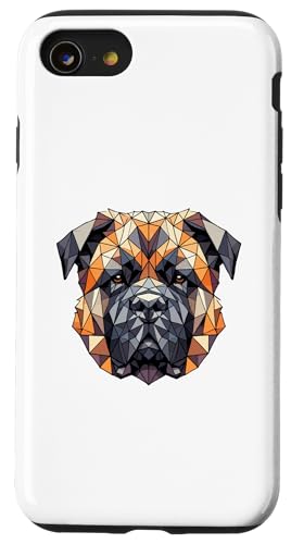 Hülle für iPhone SE (2020) / 7 / 8 Geometric Art Bullmastiff Bullmastiffs von Laroli Aesthetic Art