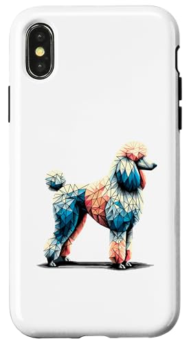 Hülle für iPhone X/XS Geometric Art Poodle Dog Toy Poodles von Laroli Aesthetic Art