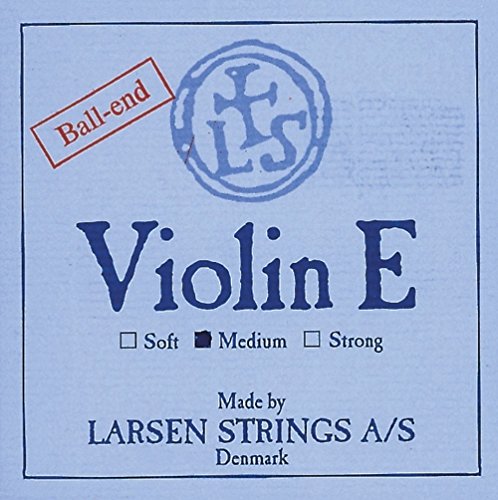 Larsen Violin Saiten Original Synthetic,Fiber Core E Stahl, Karbon Stahl mit Kugel, medium von Larsen