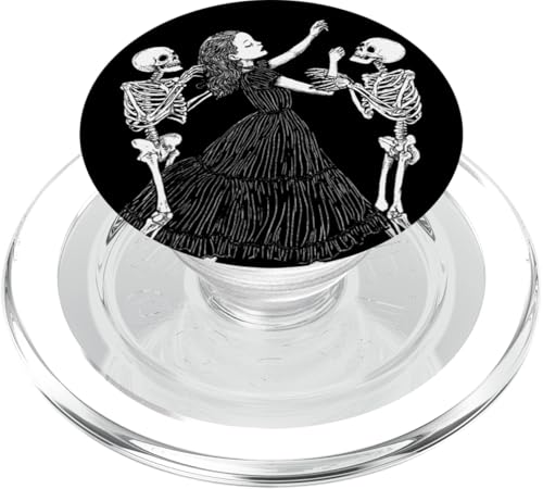 Dance With The Dead Woman With Skeletons PopSockets PopGrip für MagSafe von Last Gasp Graphics