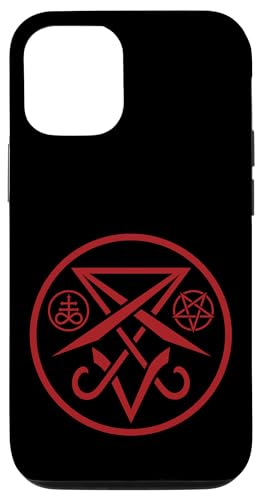 Hülle für iPhone 14 Pro Satanic Sigil of Lucifer with Pentagram and Leviathan Cross von Last Gasp Graphics