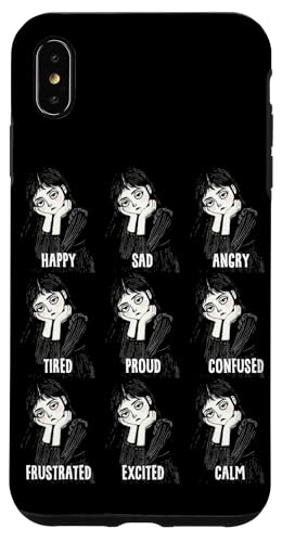 Hülle für iPhone XS Max The Many Moods Of A Creepy Cute Girl von Last Gasp Graphics