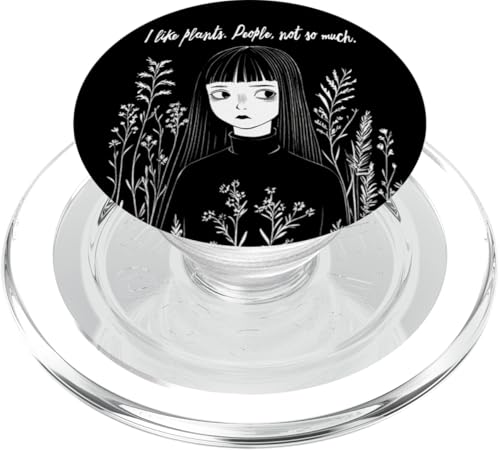 I Like Plants. People, Not So Much Creepy Cute PopSockets PopGrip für MagSafe von Last Gasp Graphics