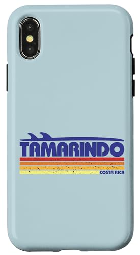 Hülle für iPhone X/XS Tamarindo Costa Rica Surf Paradies Retro von LatitudeZero