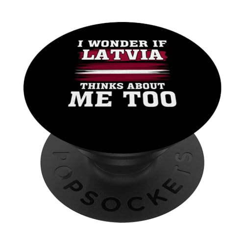 Lettische Flagge PopSockets Klebender PopGrip von Latvian Gifts