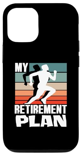 Hülle für iPhone 15 Pro Mein Ruhestandsplan Laufen Retro Vintage von Laufen Marathon Fitness Liebhaber Jogger Geschenk