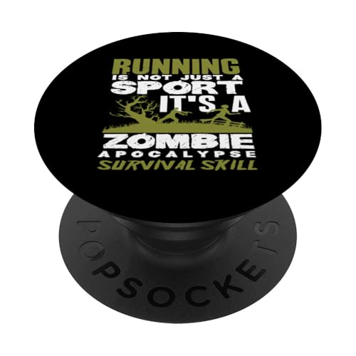 Laufen Ist Nicht Nur Ein Sport Es Ist Eine Zombie Apokalypse PopSockets mit austauschbarem PopGrip von Laufen Marathon Fitness Liebhaber Jogger Geschenk