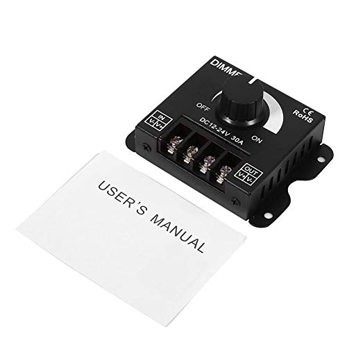 Led schalter Dimmer, 12 V-24 V 30 A Led schalter Dimmer Controller Handbetrieb für Streifen Licht Einfarbig von Lazmin