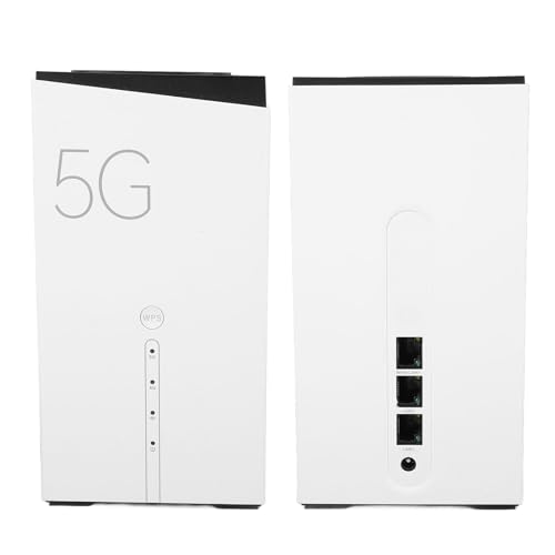 5G CPE-Router mit SIM-Kartensteckplatz, NSA SA WiFi 6 5G-Router Dual Band Unlocked Wireless Cellular, Gigabit-Ethernet-Router für das Home Office (EU-Stecker) von Lazmin112