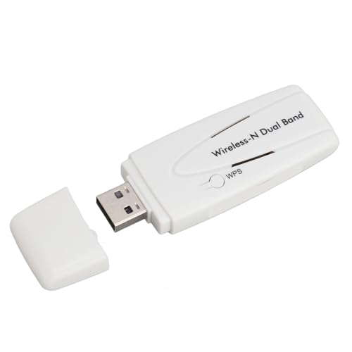 Dualband-Wireless-N-Adapter, 300 Mbit/s 2,4 G 5,8 G USB-WLAN-Adapter mit Ralink RT3572-Chipsatz, Unterstützt TV, Player, Heimkino für 2019 und Mehr von Lazmin112