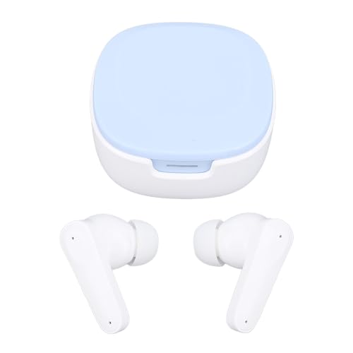 Kabellose BT-Übersetzer-Ohrhörer, Kabelloses In-Ear-BT-Übersetzer-Headset, Touch-Steuerung, High-Fidelity-Audio für den Außenbereich (Blau Weiß) von Lazmin112