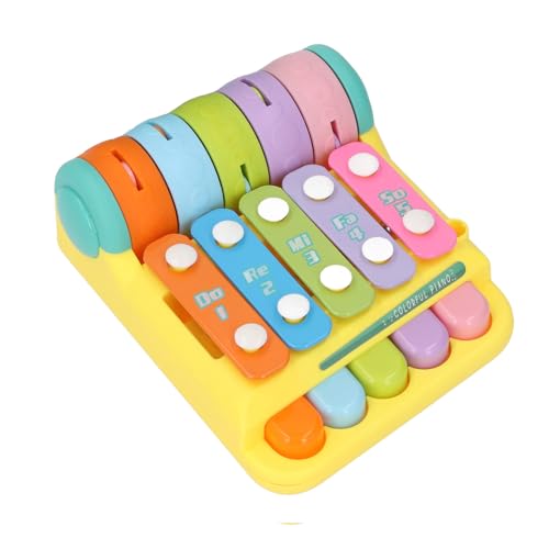 Klavier Klopft Percussion Toy, Pädagogisches Interaktives Lernspielzeug Klavier Klopfen Spielzeugmusikinstrumente für Baby (YELLOW) von Lazmin112