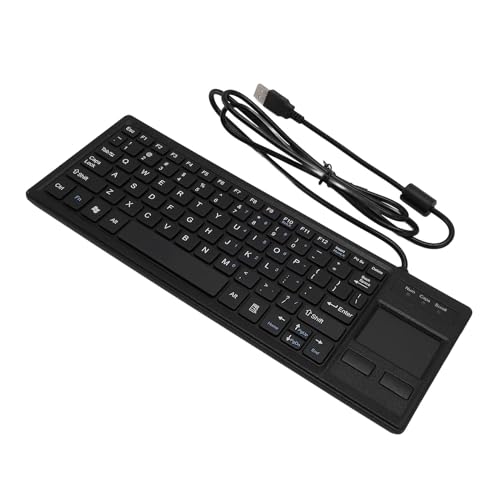 Lazmin112 20.000 Verwendungen: Mechanische Tastatur mit Touchpad, USB-Tastatur mit Integriertem Hub für Industrie-Laptop-Notebook-PCs, Geeignet für Raue Bedingungen von Lazmin112