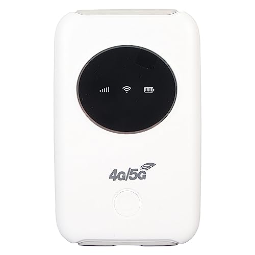 4G LTE USB-WLAN-Modem, 300 Mbit/s Entsperrter Mobiler 5G-WLAN-Router mit SIM-Kartensteckplatz, Kabelloser Tragbarer WLAN-Hotspot für die Reise, 10 Benutzer, Eingebauter 3200 MAh von Lazmin112