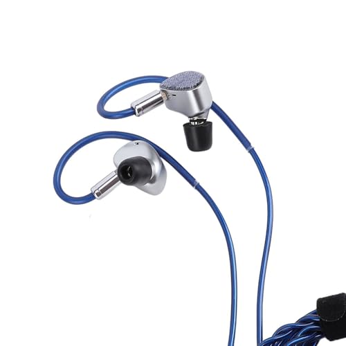 Lazmin112 In-Ear-Kopfhörer, 10-Mm-Membran-IEM-Kopfhörer mit Dynamischem Treiber, Kabelgebundene Gaming-Ohrhörer mit Kopfhörerkabel, 0,78 Mm, 2-polig (3,5 mm) von Lazmin112