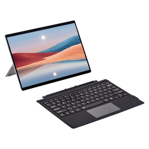 Lazmin112 Magnetische -Tastatur, Bunte Hintergrundbeleuchtung, Multi-Touchpad, Kabellose Tastatur mit 5.0, Wiederaufladbar für Pro 7+, Pro 7, Pro 6, Pro 5. Generation, Pro 4, Pro 3 2014 von Lazmin112