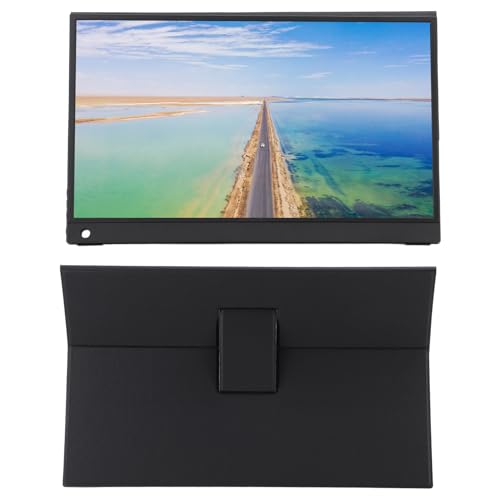 Lazmin112 Tragbarer 15,6 Zoll IPS Ultra Slim HDR-Display, Touchscreen, Dual-Bildschirm für Telefon-Computer-Gaming, USB C, HD-Multi-Schnittstelle, Mobile Bildschirmprojektion, Breite von Lazmin112