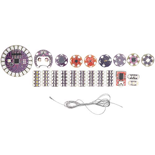 Lilypad Näh-Elektronikset, PCB-Material, Verbindung mit Leitfähigem Nähgarn, Erlernen Grundlegender Schaltkreise, LEDs, Tasten, Schalter, Reaktive Schaltkreise für Umgebungslicht von Lazmin112