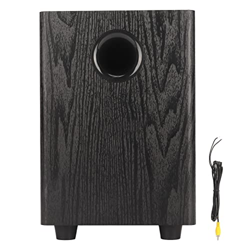 Passiver Subwoofer, 150 W Hochleistungs-Passiv-Subwoofer, Heim-Audio-Subwoofer, mit 40-mm-Maschinensockel, für Heimkino-Stereoanlage, 6,5 Zoll, Schwarz von Lazmin112