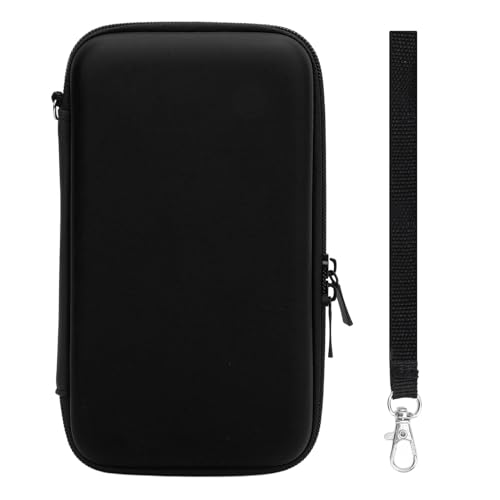 Schalterkoffer für 2DS XL/LL 3DS, Protective Hard Shell Tragbare Reise -Tasche mit 8 Spielkartensteckplätzen, Innentasche, Schaltertasche für Konsole, Kabel, Zubehör (Black) von Lazmin112