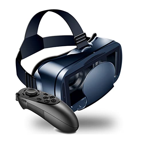 Virtual-Reality-Brille, Blaulicht-Augenschutz, 3D-VR-Headset VRG Pro mit Fernbedienung, VR-Brille für Mobiltelefone von Lazmin112