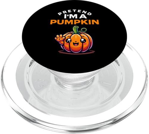 Halloween Tu so, als wäre ich ein Kürbiskostüm PopSockets PopGrip für MagSafe von Lazy Costumes Pretend I'm A