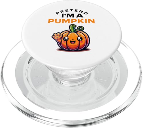 Halloween Tu so, als wäre ich ein Kürbiskostüm PopSockets PopGrip für MagSafe von Lazy Costumes Pretend I'm A